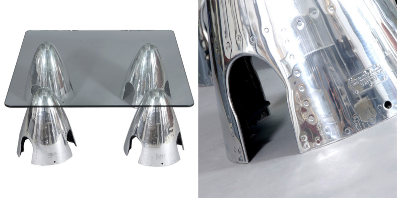 Illustration for article titled 13 Designs That Bring Reclaimed Airplane Parts Into Your Home